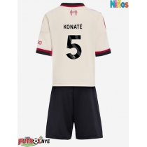 Camiseta Liverpool Ibrahima Konate #5 Visitante Equipación para niños 2025-26 manga corta (+ pantalones cortos)